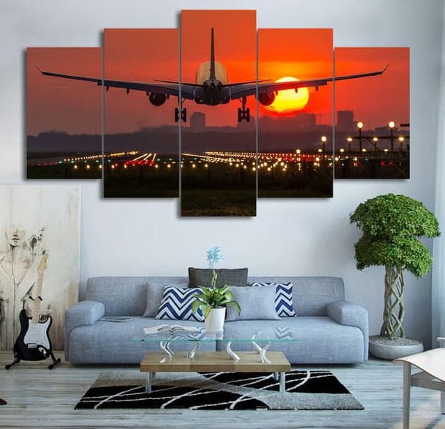 Epic partitioned Sunset series✨️Acrylics Fine Art' Wall Painting,
